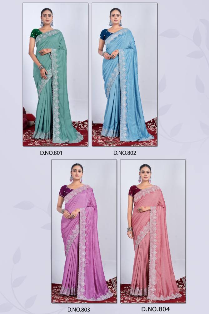 Prima 801 TO 804 Rangoli Weaving Party Wear Saree Wholesale In Surat